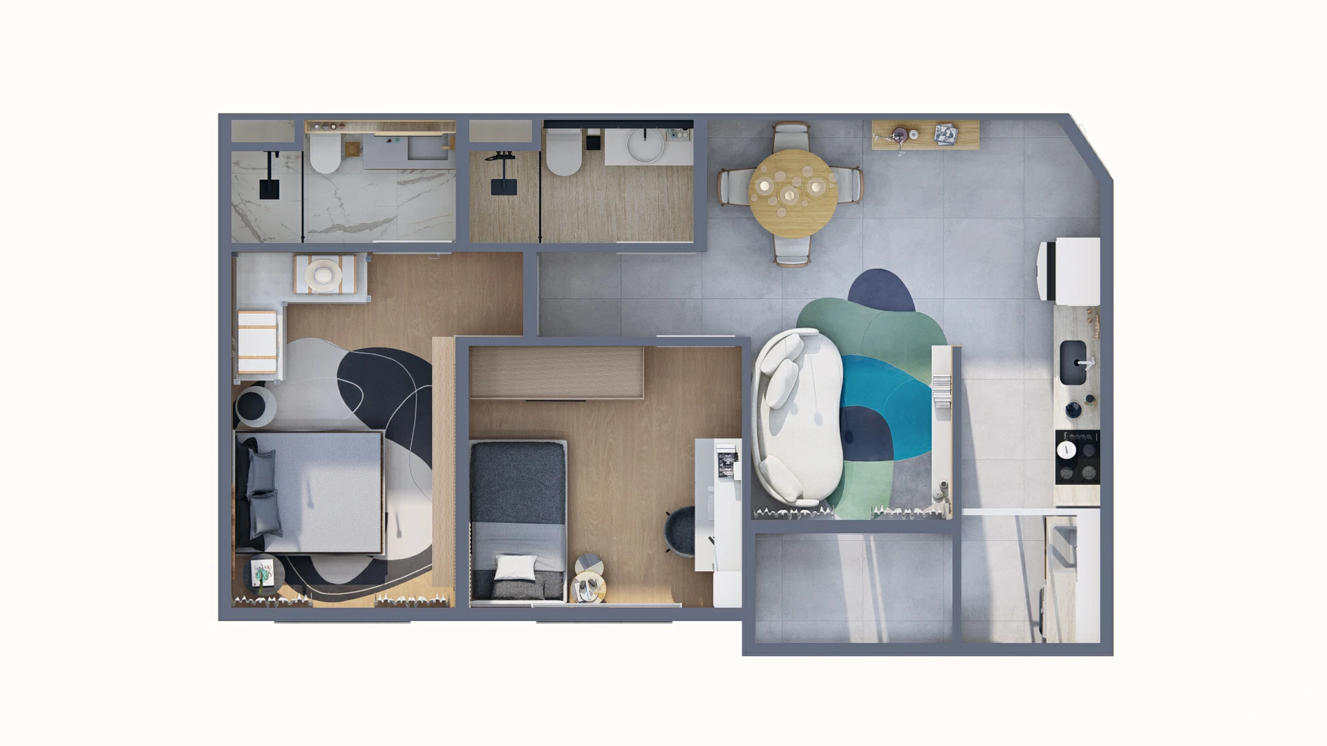 AP 01 - PLANTA BAIXA -57,70m2